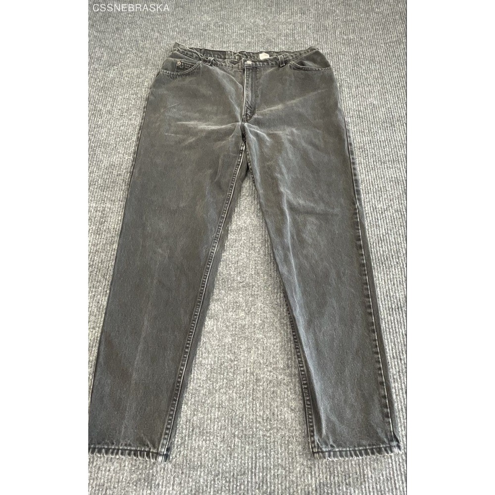 VTG 90s Levi's Black 9922 Relaxed Fit Tapered Leg Denim Mom Jeans Size M USA - M